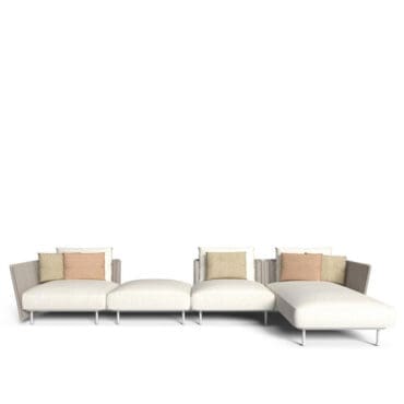 Talenti Divano modulare Coral white warm white Longho Design Palermo