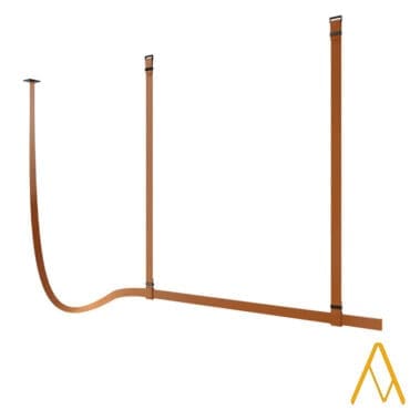 Flos - Lampada a sospensione Belt fabric copper brown