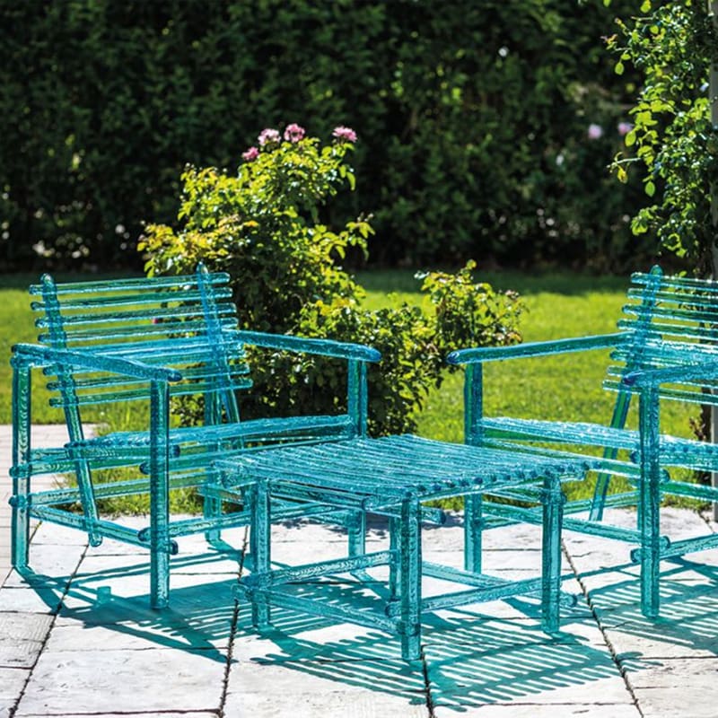 Poltrona moderna in tessuto con gambe in metallo nero - Julie – Best Pet&House