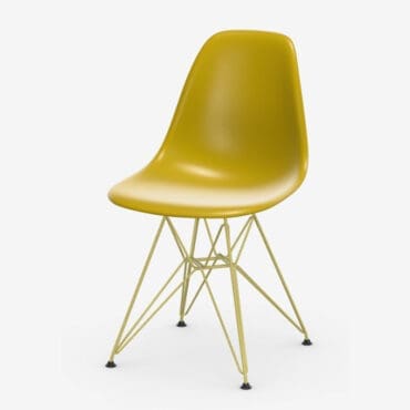 Vitra - Sedia Eames DSR Colours scocca senape RE base citron