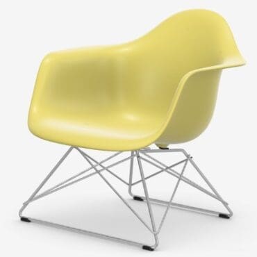 Vitra - Eames Plastic Armchair Lar base cromata scocca citron RE