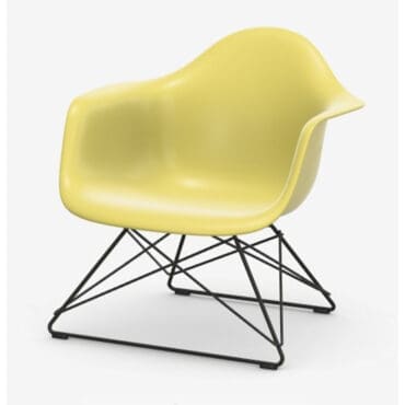Vitra - Eames Plastic Armchair Lar base nero scocca citron RE