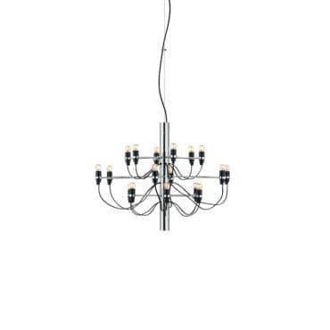 Flos - Lampada a sospensione 2097/18 Clear Bulbs cromo