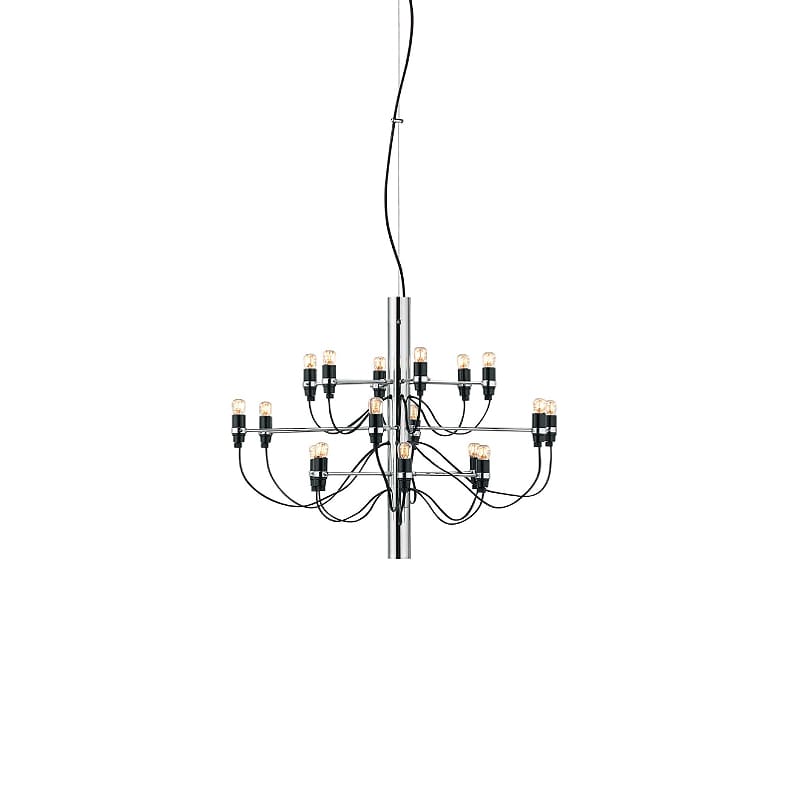 Flos - Lampada a sospensione 2097 18 Clear Bulbs cromo LONGHO DESIGN PALERMO Flos - Lampada a sospensione 2097/18 Clear Bulbs cromo