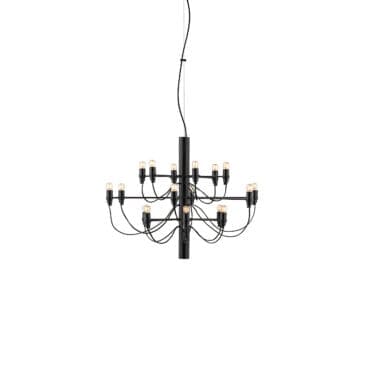 Flos - Lampada a sospensione 2097/18 Clear Bulbs nero opaco