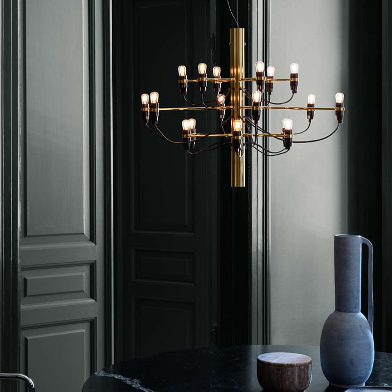 Flos - Lampada a sospensione 2097/18 Frosted Bulbs ottone