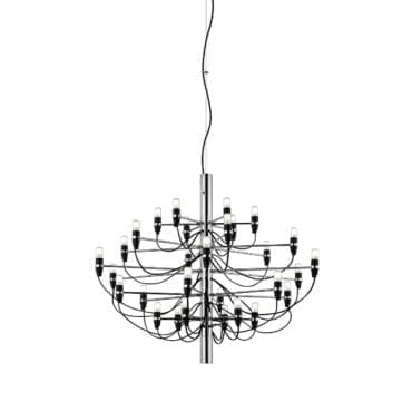 Flos - Lampadario 2097/30 Frosted Bulbs Cromo