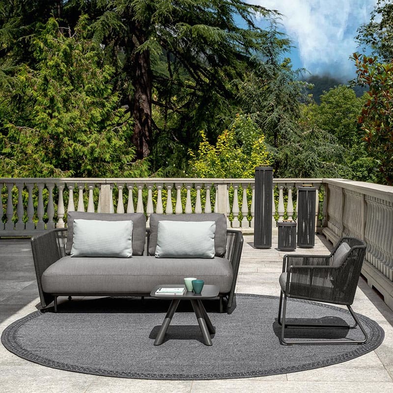 Talenti Divano Coral 2 posti graphite dark grey Longho Design Palermo