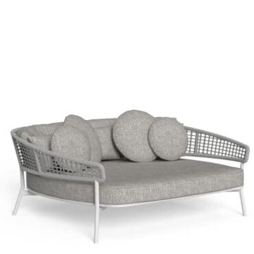 Talenti Divano Daybed Moon Alu white light grey melange Longho Design Palermo
