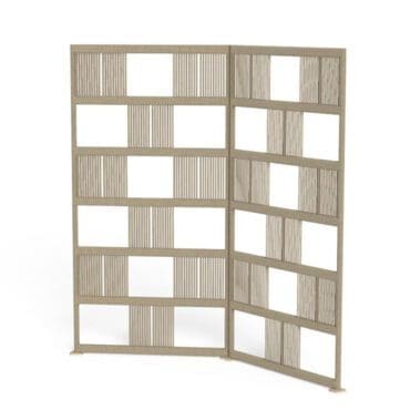 Talenti - Separè Scacco beige H200 set da due pezzi
