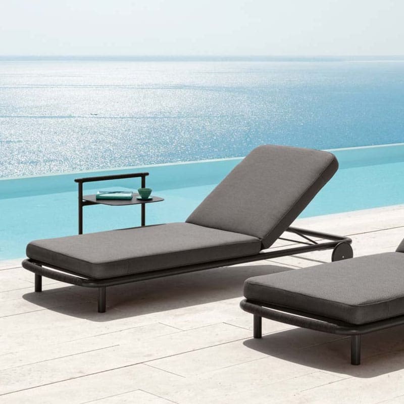 Talenti Lettino Coral graphite dark grey Longho Design Palermo