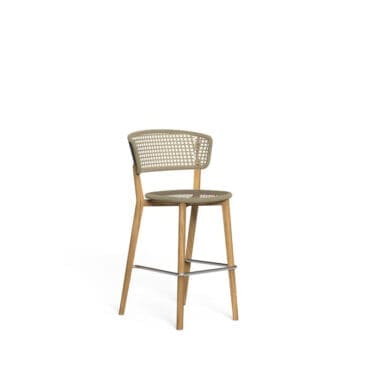 Talenti – Sgabello Moon Teak mèlange grey