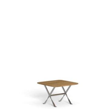 Talenti Tavolino George 60x60 inox top accoya Longho Design Palermo
