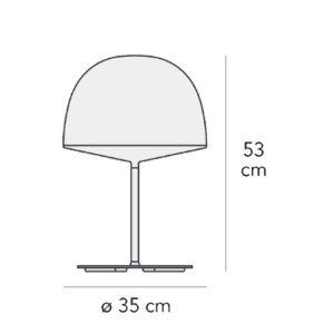 Fontana Arte Lampada da Tavolo Cheshire media Longho Design Palermo