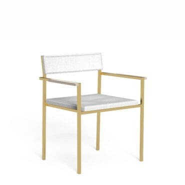 Talenti - Poltrona Pranzo Casilda gold white