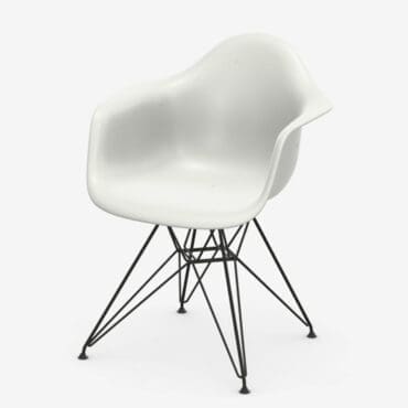 Vitra - Eames Plastic Armchair DAR cotton white RE