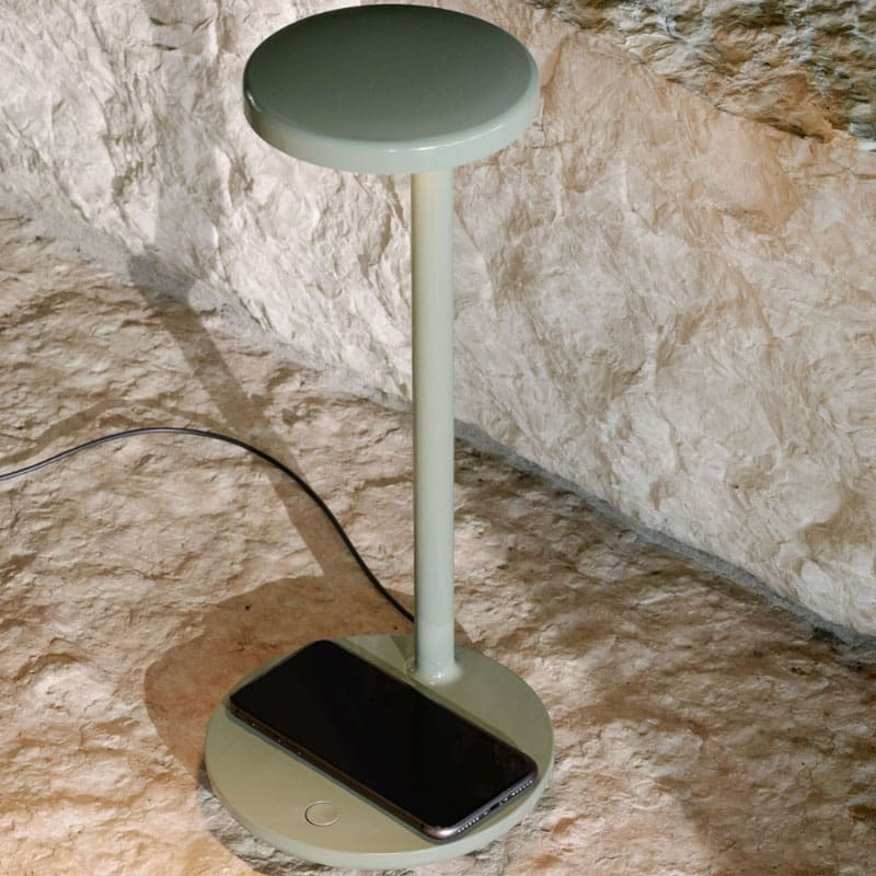 Flos Lampada da tavolo Oblique Qi Verde Salvia lucido Longho Design Palermo
