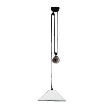 Artemide Lampada a Sospensione Aggregato Saliscendi Cono d53 Opalino Bianco Longho Design Palermo