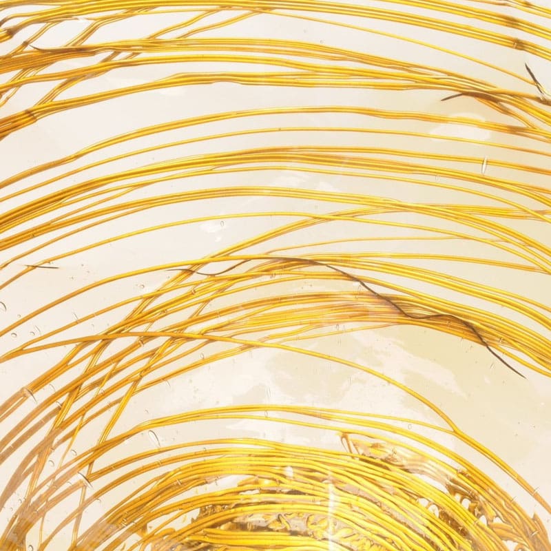 Corsi Design Vaso Ogiva M trasparente e oro 1 Longho Design Palermo