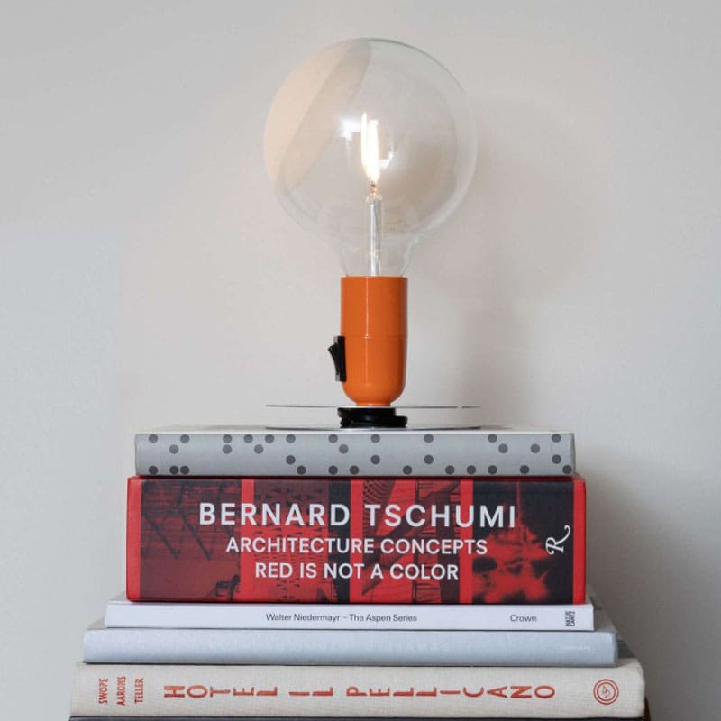 Flos Lampada da tavolo Lampadina Arancione longho design palermo