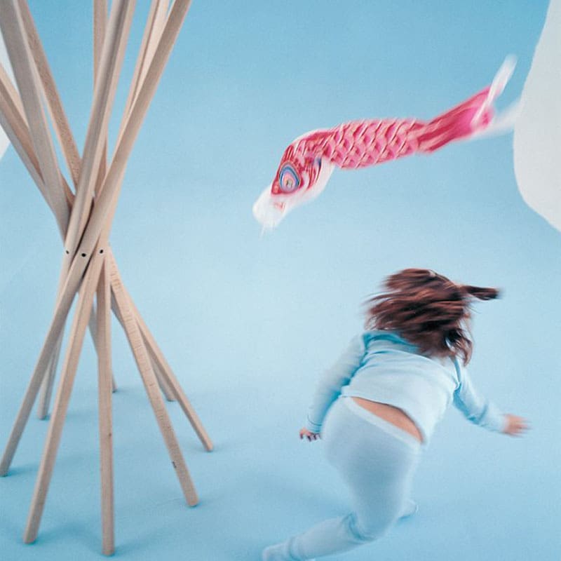 Zanotta Appendiabiti Sciangai rovere longho design palermo 1