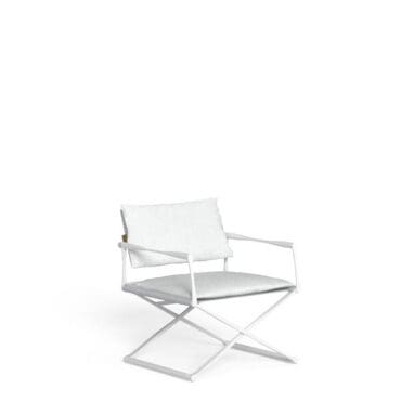 Talenti Poltrona regista lounge white silver Longho Design Palermo