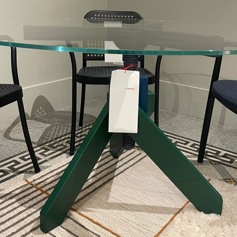 De Padova Tavolo Vidun viola turchese verde d130 LONGHO