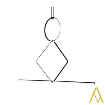 Flos - Sospensione ARRANGEMENTS Round Medium + Square Small + Line + rosone grande