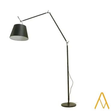 Artemide - Lampada da terra Tolomeo Mega nera diffusore nero d42 ON OFF