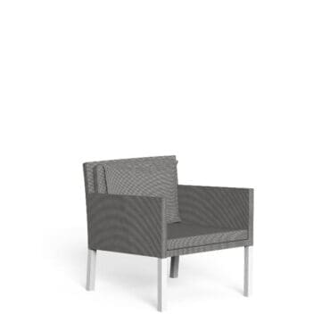 Talenti - Poltrona Step White silver black