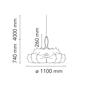 Flos - Lampadario Zeppelin 1 Longho Design Palermo