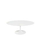 Knoll Tavolino Ovale Saarinen base Bianca top laminato bianco L 107 longho design palermo