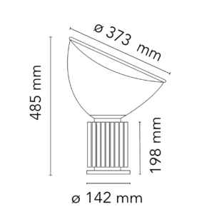 Flos Lampada da tavolo Taccia Small Bronzo longho design palermo