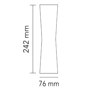 Flos Clessidra 40°+40° longho palermo misure