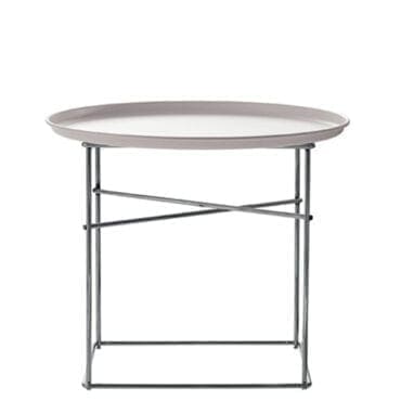 B&B Italia - Tavolino Fat Fat h.50 piano bianco struttura cromata