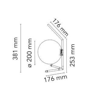 flos ic t1 low longho palermo misure