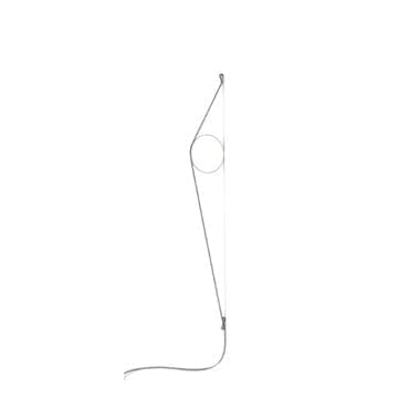 Flos - Lampada da parete Wirering grigio/nero