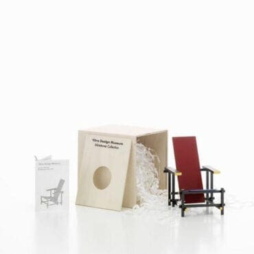 vitra miniatura rood blauwe stoel longho palermo