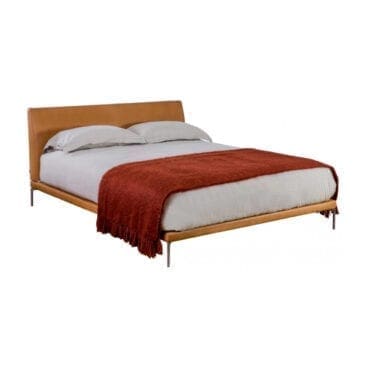 Zanotta - Letto matrimoniale con reti separate Talamo 180x200 1884/2 pelle 98