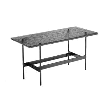 Fiam - Tavolino Waves L90 piano strisce fumè