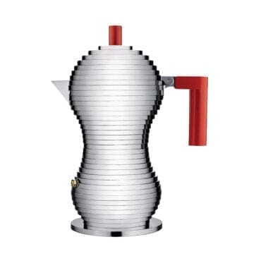 Alessi - Caffettiera Pulcina manico rosso 6 tazze induzione