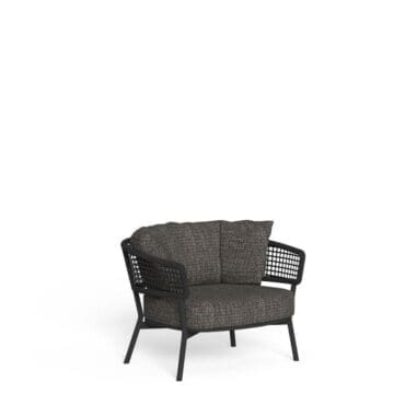 Talenti Poltrona Living Moon Alu graphite dark grey Longho Design Palermo