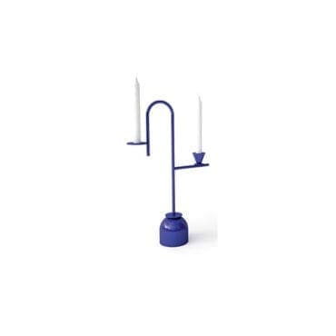 Cappellini - Blue Candleholders h43
