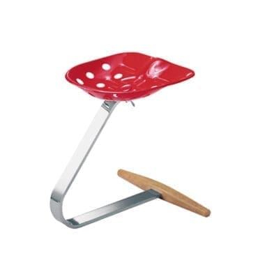 Zanotta - Sgabello Mezzadro rosso