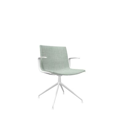 Arper - Sedia Catifa Up su trespolo girevole con braccioli