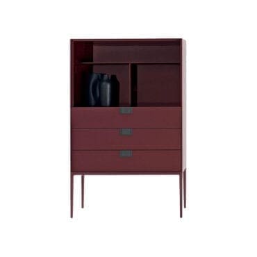 Maxalto - Contenitore Alcor 3 cassetti e vano giorno gomma lacca