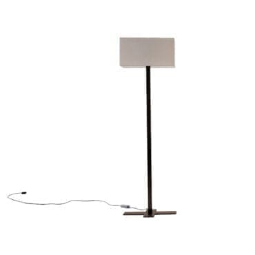 Maxalto - Lampada da terra Leukon h166 struttura bronzata paralume beige