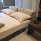 Lago Letto matrimoniale Air Soft testiera tessuto Please gambe vetro extrachiaro 220x180 1 Longho Design Palermo