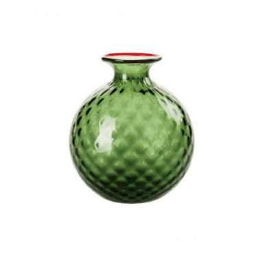 Venini - Vaso Balloton verde mela/rosso