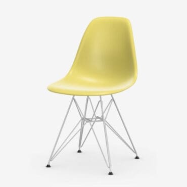 Vitra - Sedia Eames DSR base bianca scocca citron RE
